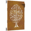 Vidaxl poort 85x125 cm Design d'arbre Cortenstaal