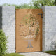 Vidaxl poort 85x150 cm Design d'arbre Cortenstaal