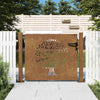 Vidaxl poort 105x80 cm conception d'arbre Cortenstaal