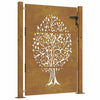 Vidaxl poort 105x155 cm conception d'arbre Cortenstaal