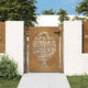 Vidaxl poort 105x155 cm conception d'arbre Cortenstaal