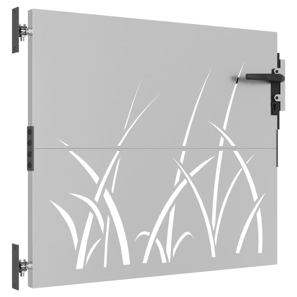 Vidaxl poort 85x100 cm conception d'herbe Cortenstaal
