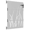 Vidaxl poort 85x150 cm conception d'herbe Cortenstaal