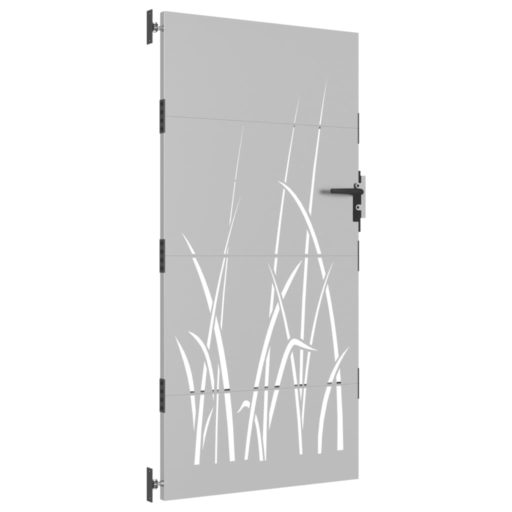 Vidaxl poort 85x175 cm conception d'herbe Cortenstaal
