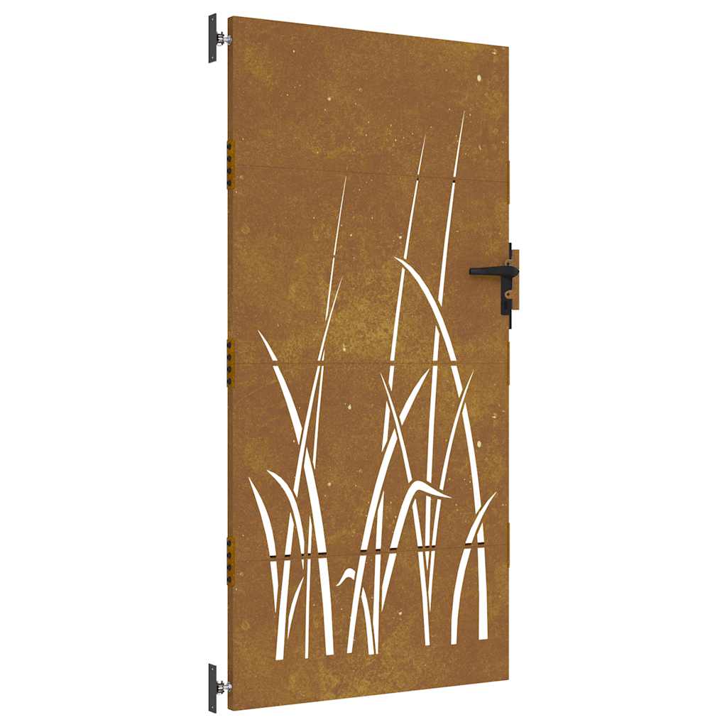 Vidaxl Port 85x200 cm Design d'herbe Cortenstaal