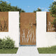 Vidaxl Port 85x200 cm Design d'herbe Cortenstaal