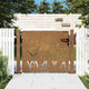 Vidaxl poort 105x105 cm conception d'herbe Cortenstaal