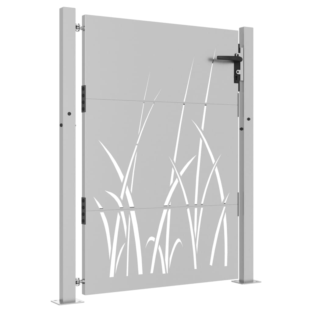 Vidaxl poort 105x130 cm conception d'herbe Cortenstaal