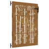 Vidaxl Poort 85x150 cm Design Bamboo Cortenstaal