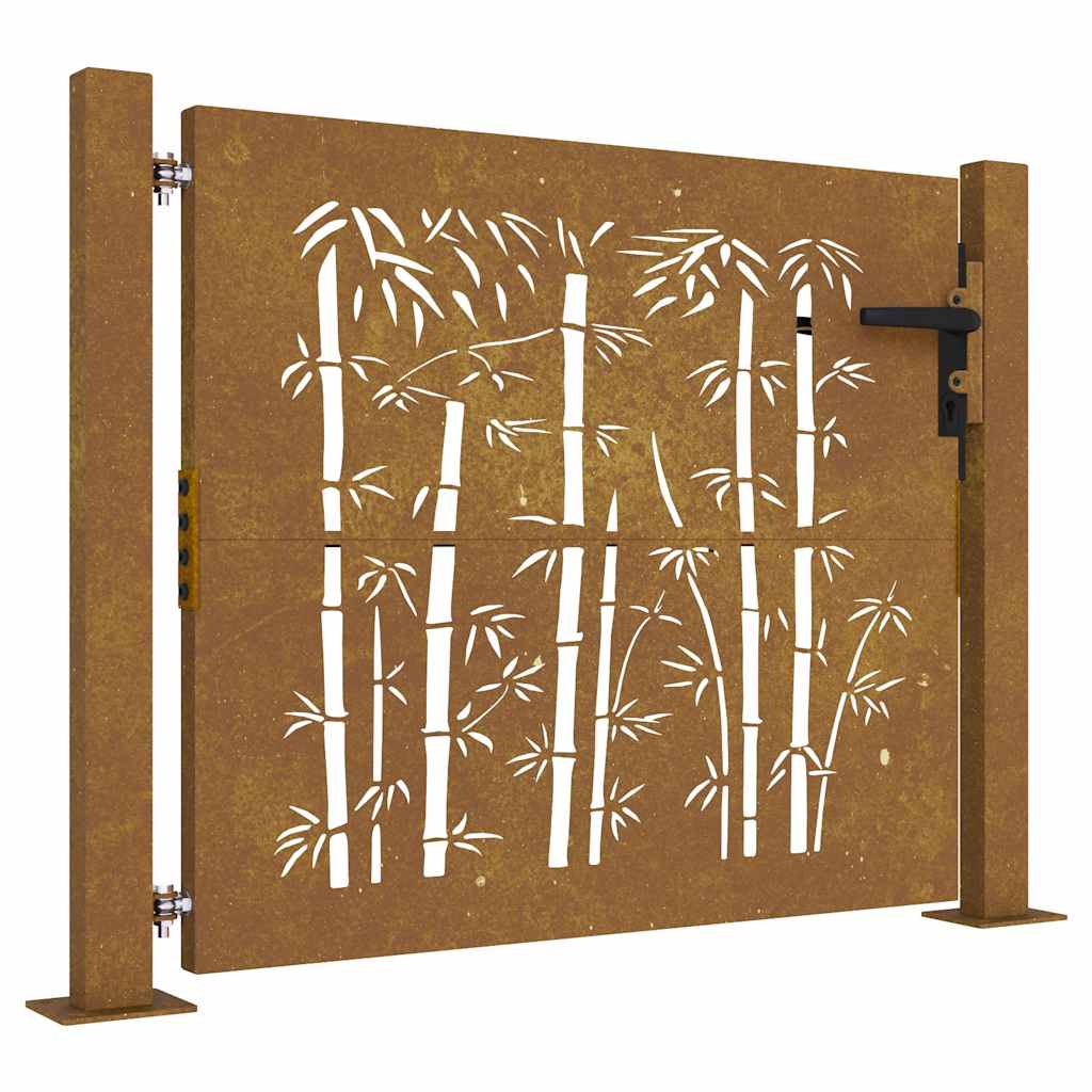 Port vidaxl 105x80 cm conception de bambou Cortenstaal