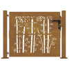 Port vidaxl 105x105 cm conception de bambou Cortenstaal