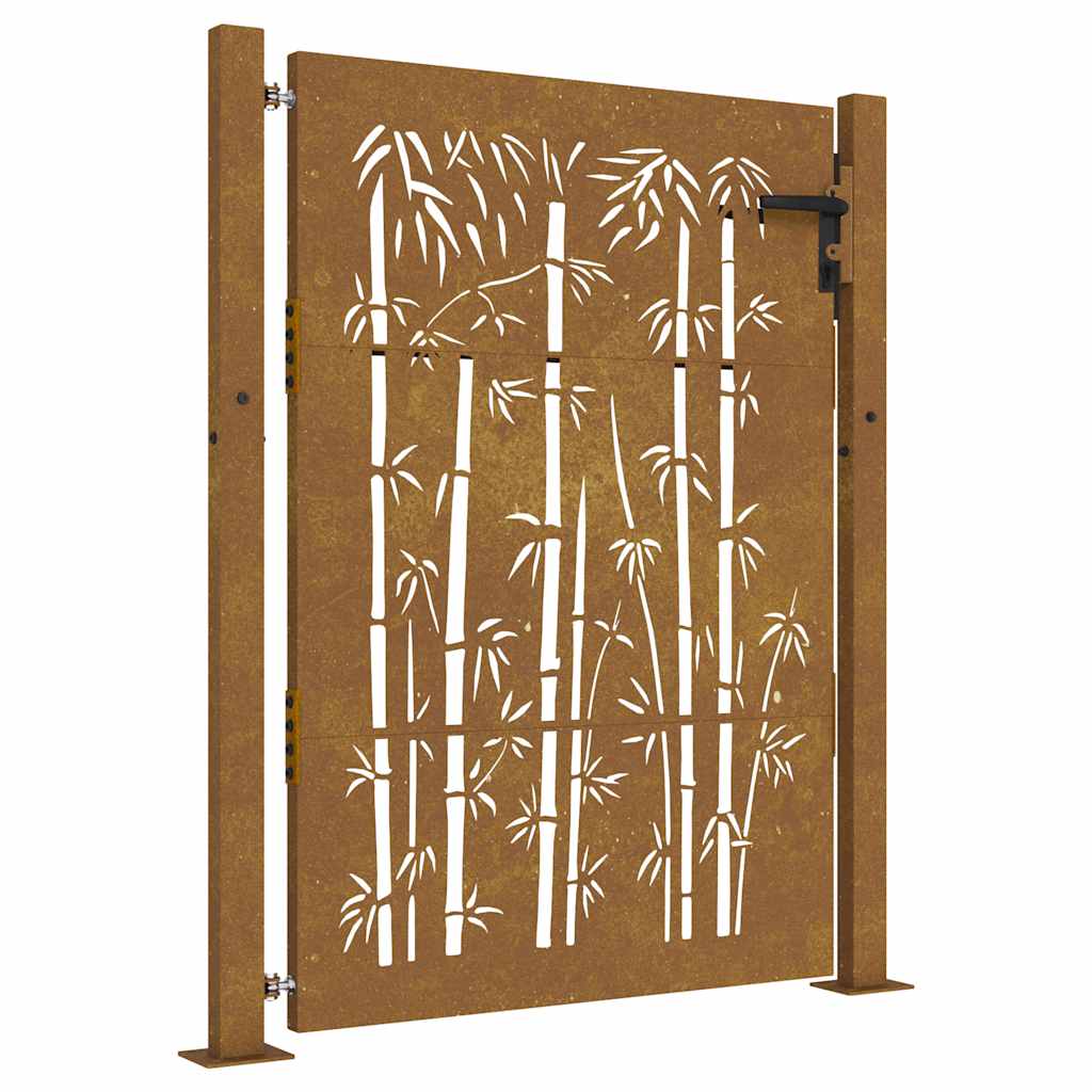 Port vidaxl 105x130 cm conception de bambou Cortenstaal