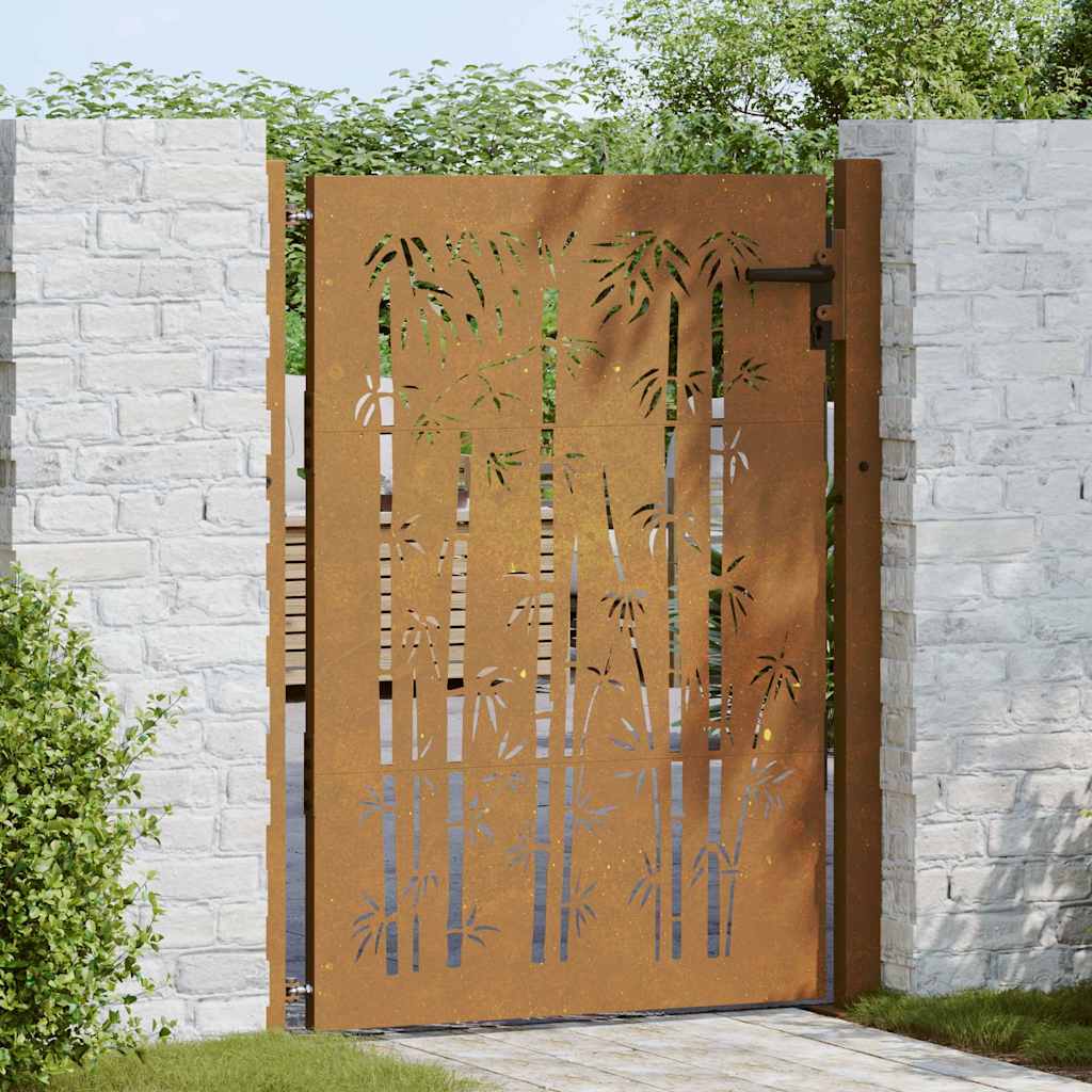 Port vidaxl 105x130 cm conception de bambou Cortenstaal