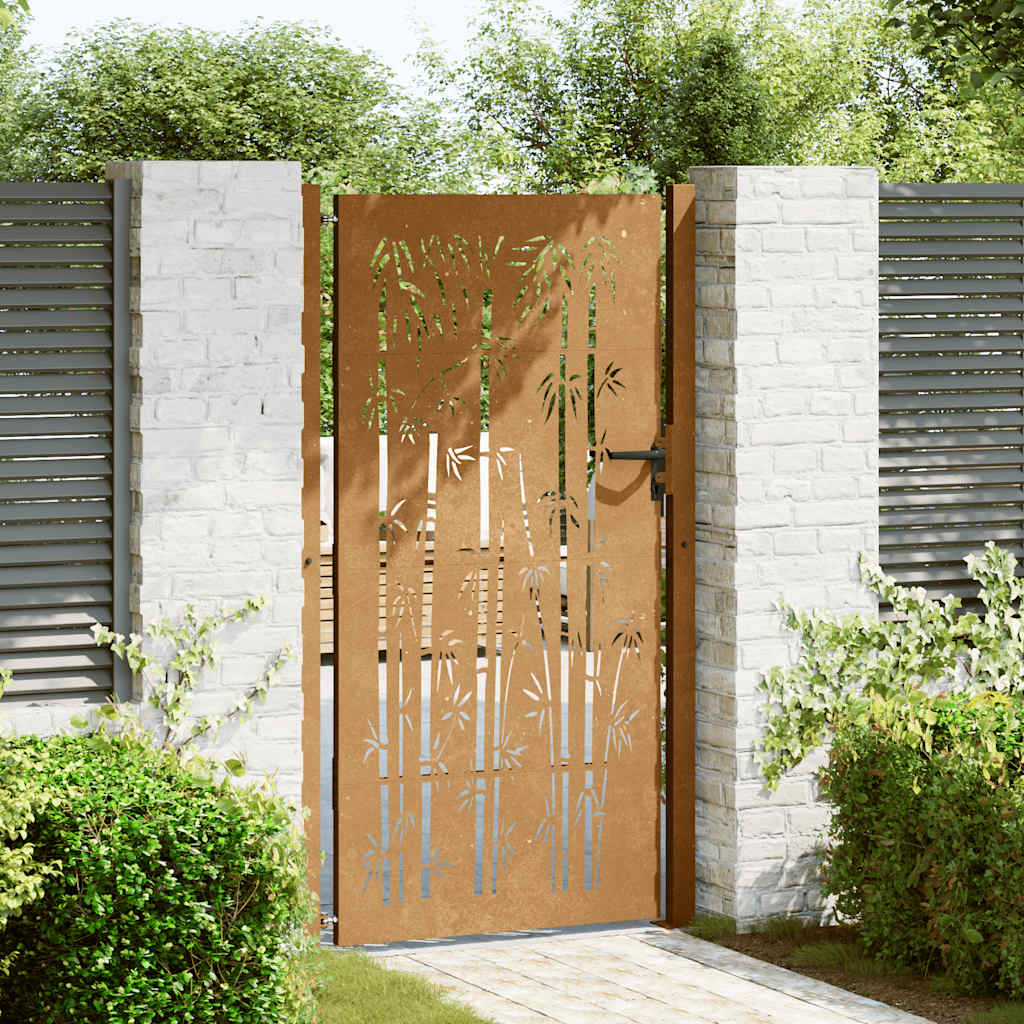 Port vidaxl 105x205 cm conception de bambou Cortenstaal