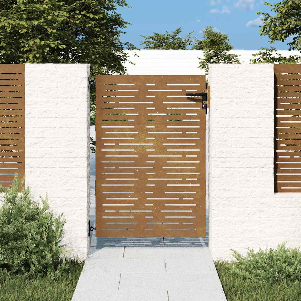Vidaxl poort 85x125 cm en acier carré