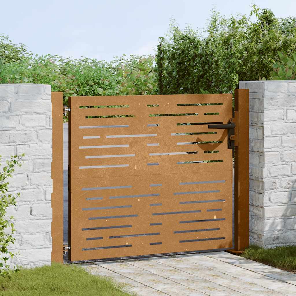 Vidaxl poort 105x105 cm en acier carré