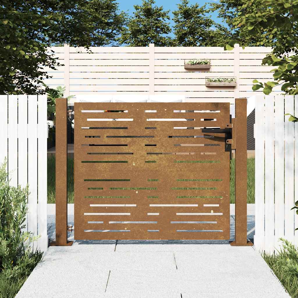 Vidaxl poort 105x105 cm en acier carré
