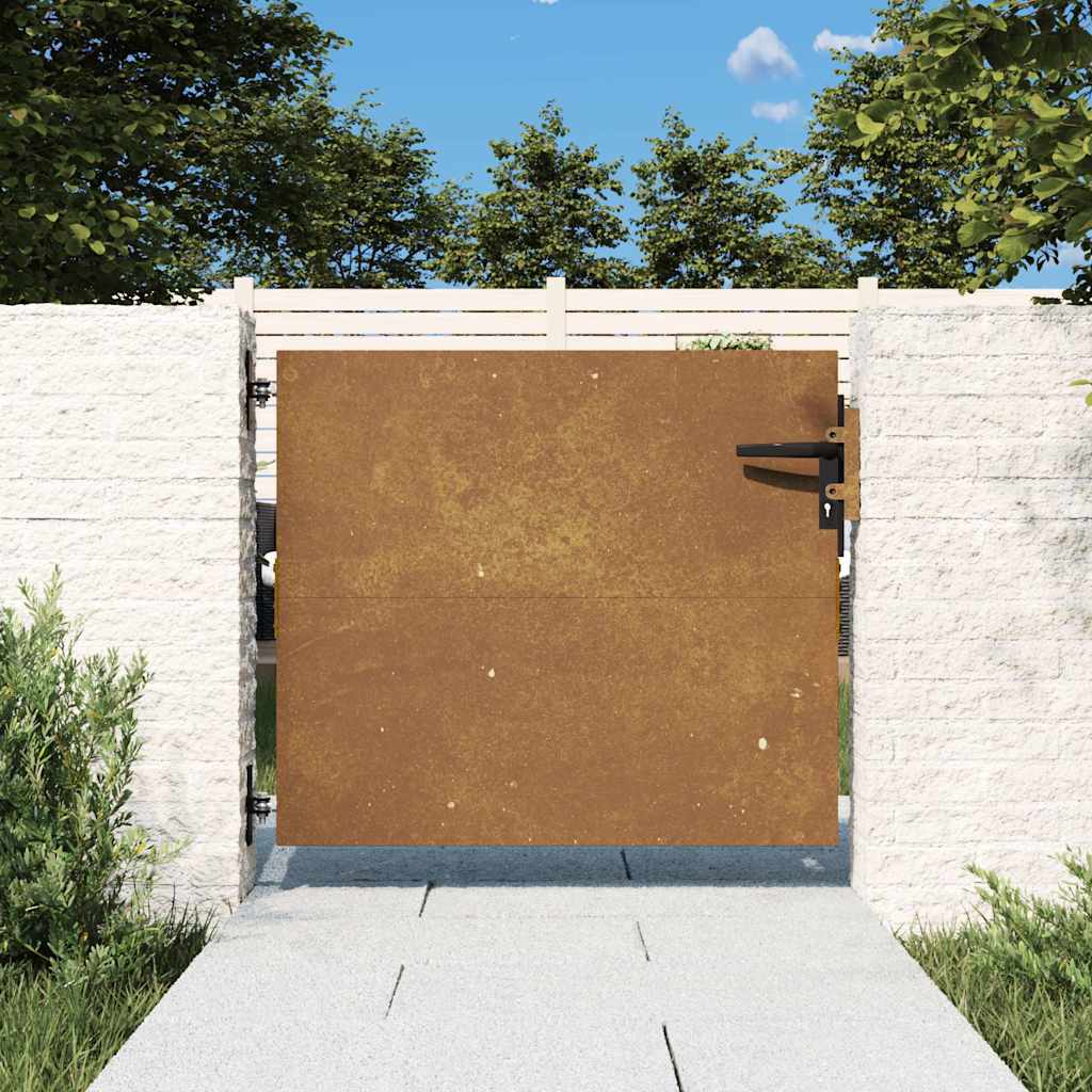 Portail Vidaxxl 85x75 cm acier corten