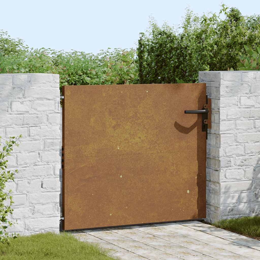 Portail Vidaxxl 85x125 cm acier corten
