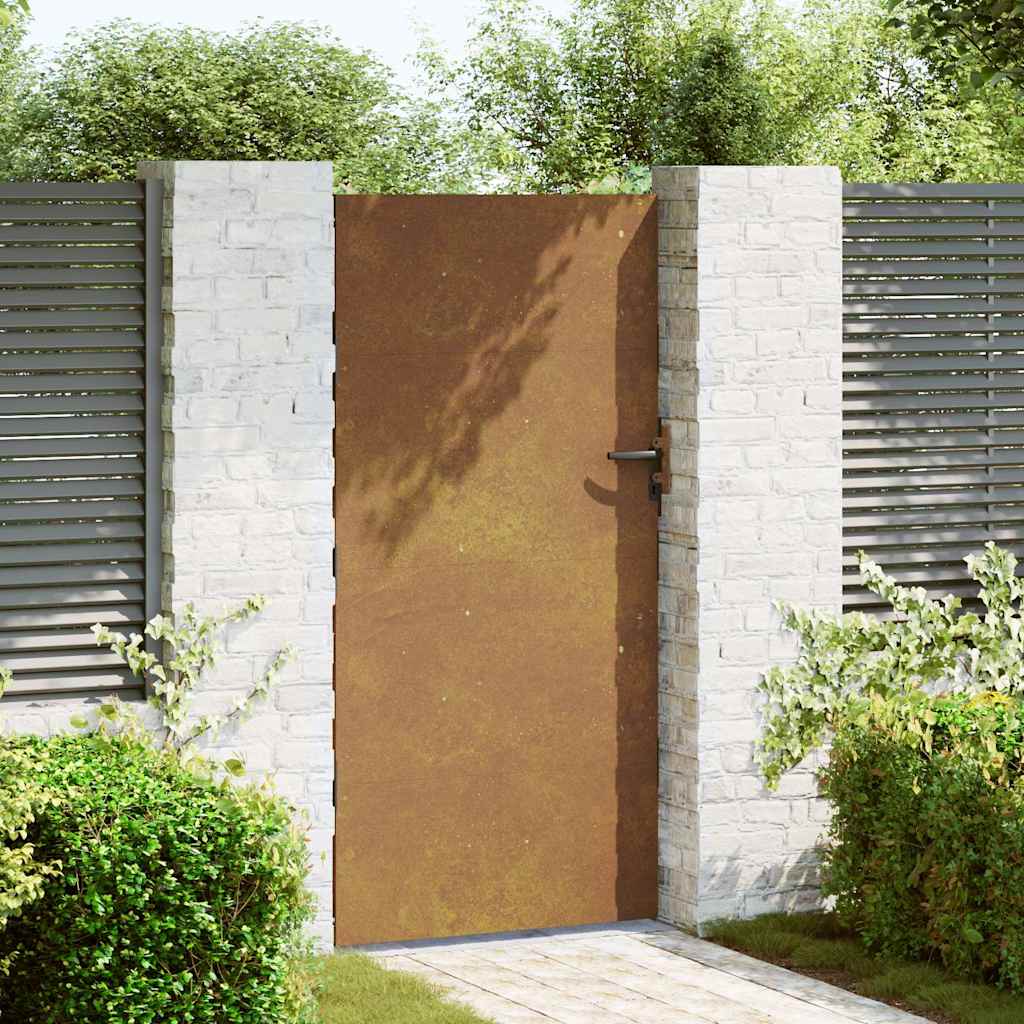 Portail Vidaxxl 85x175 cm acier corten