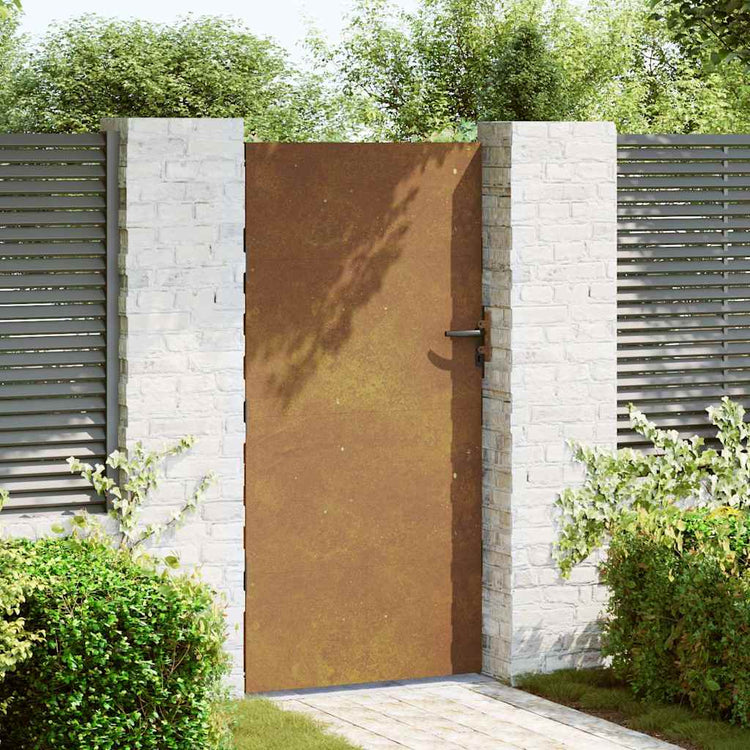 Portail Vidaxxl 85x175 cm acier corten