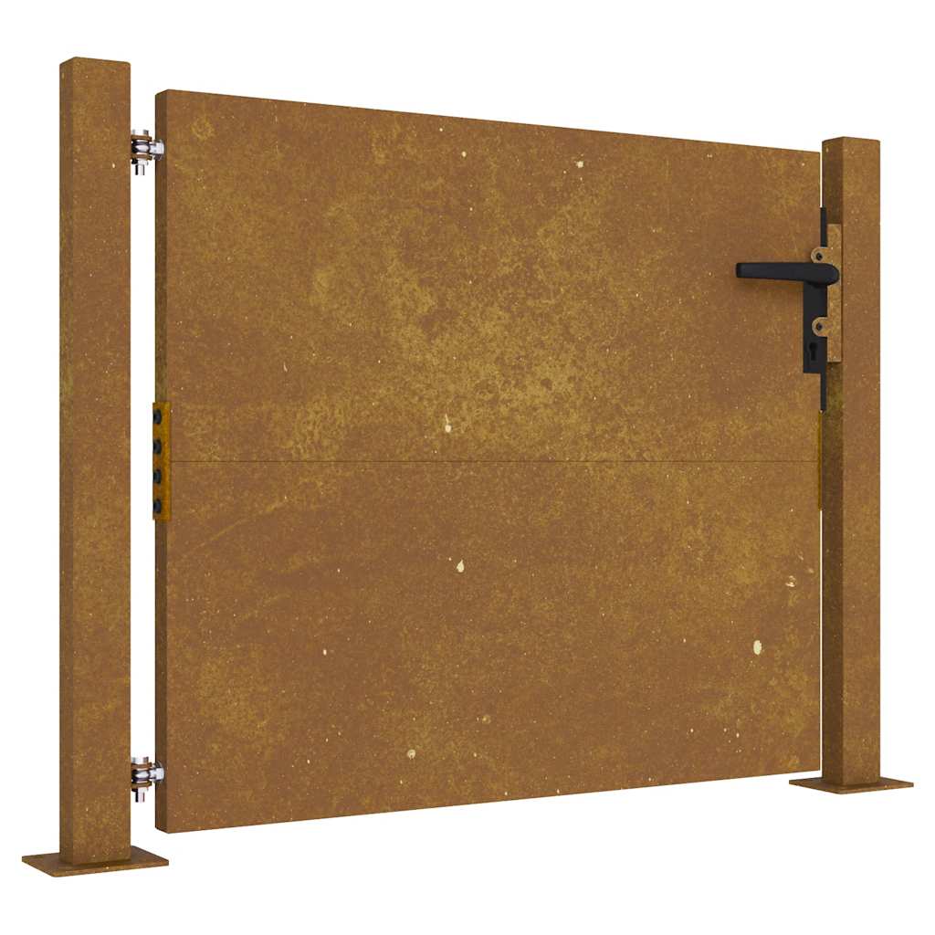 Portail Vidaxxl 100x75 cm acier corten