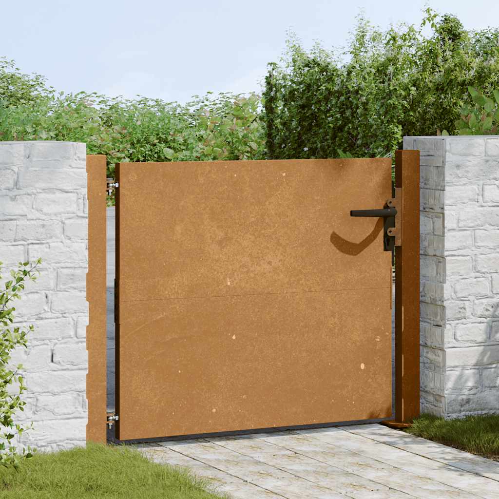Portail Vidaxxl 100x75 cm acier corten