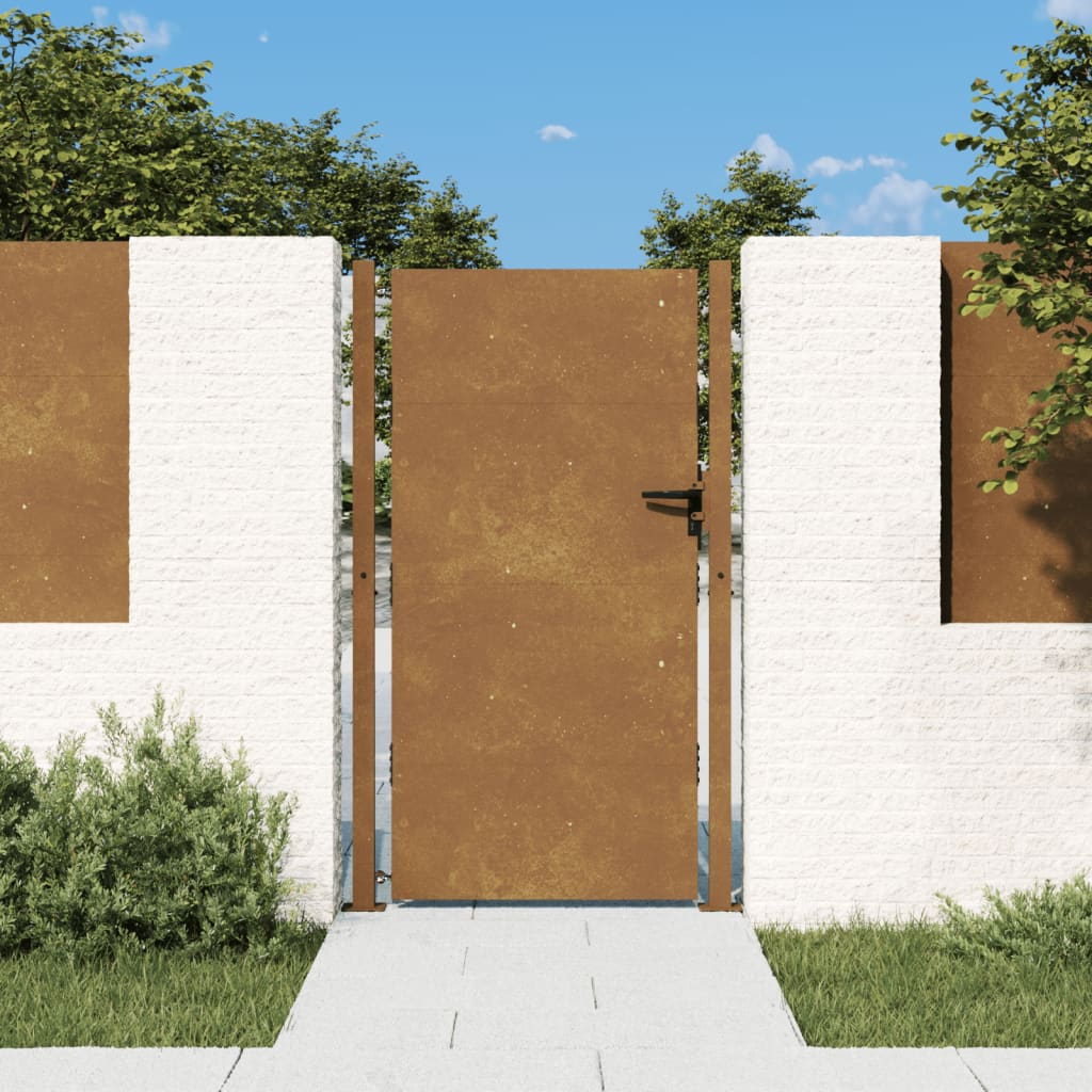 Port vidaxl 105x205 cm Corten Steel