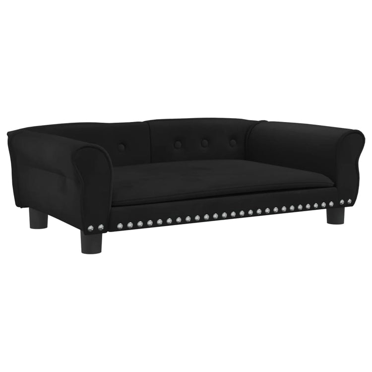 Vidaxl Dog Basket 95x55x30 cm Velvet noir
