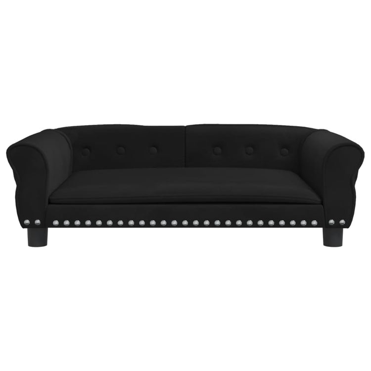 Vidaxl Dog Basket 95x55x30 cm Velvet noir