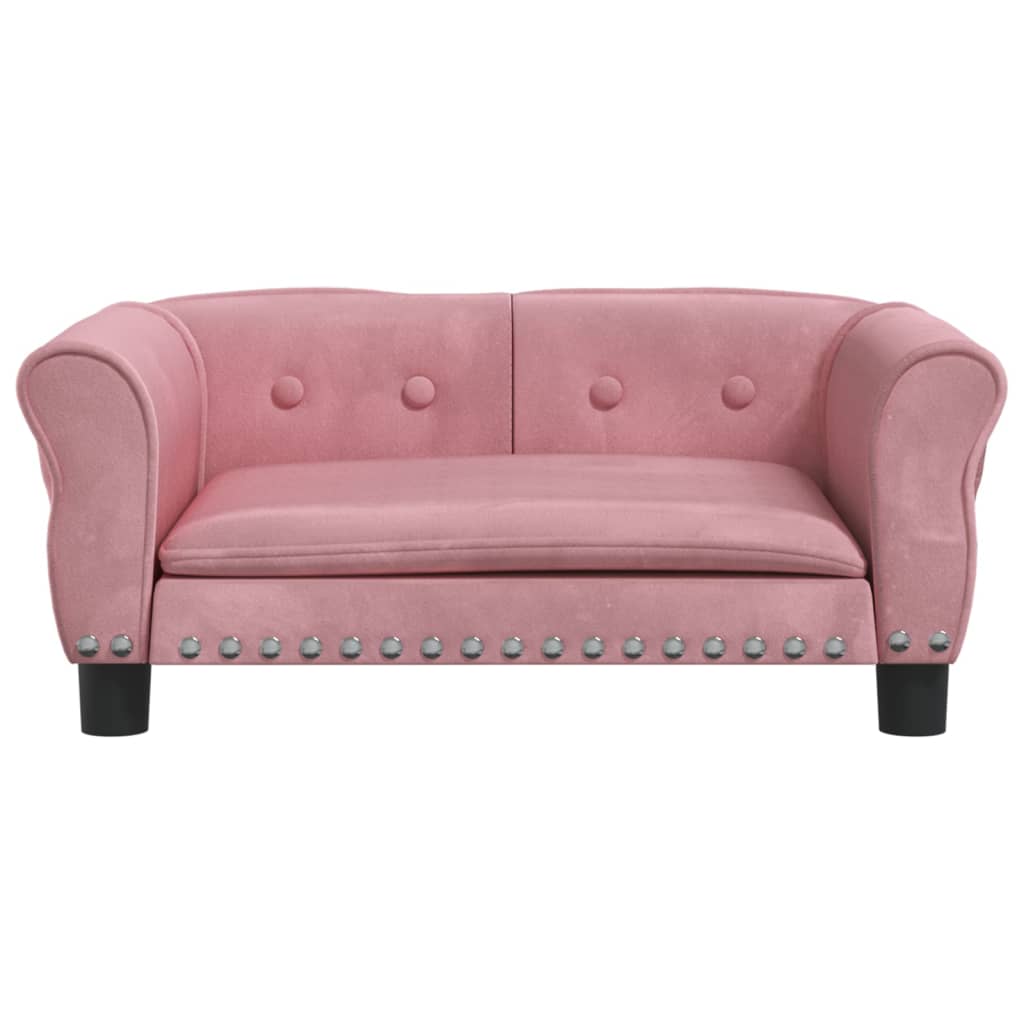 Vidaxl Dog Basket 70x45x30 cm en velours rose