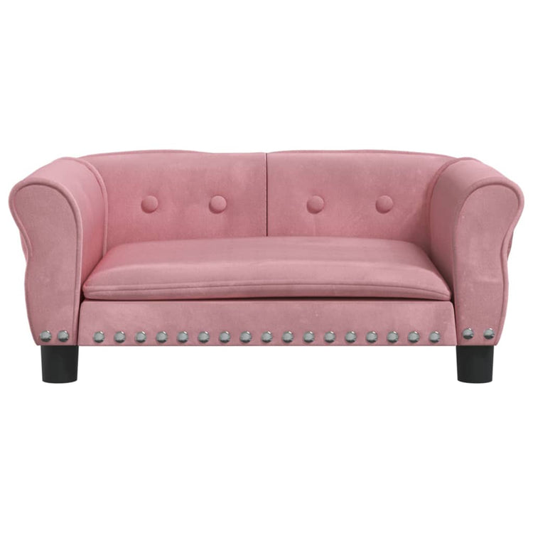 Vidaxl Dog Basket 70x45x30 cm en velours rose