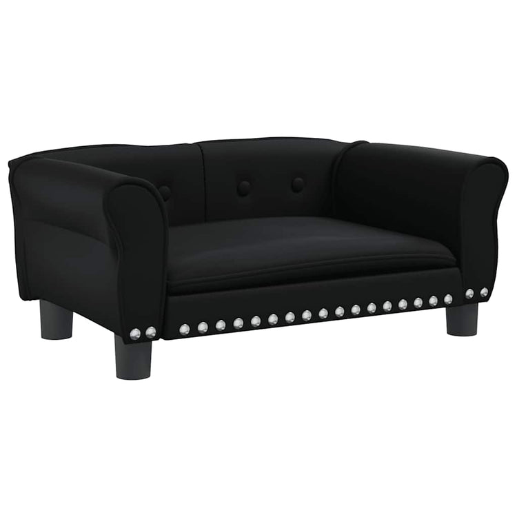 Vidaxl Dog Basket 70x45x30 cm en cuir artificiel noir