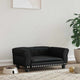 Vidaxl Dog Basket 70x45x30 cm en cuir artificiel noir