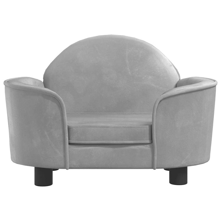 Vidaxl Dog Basket 66x40x45 cm Gris clair en velours