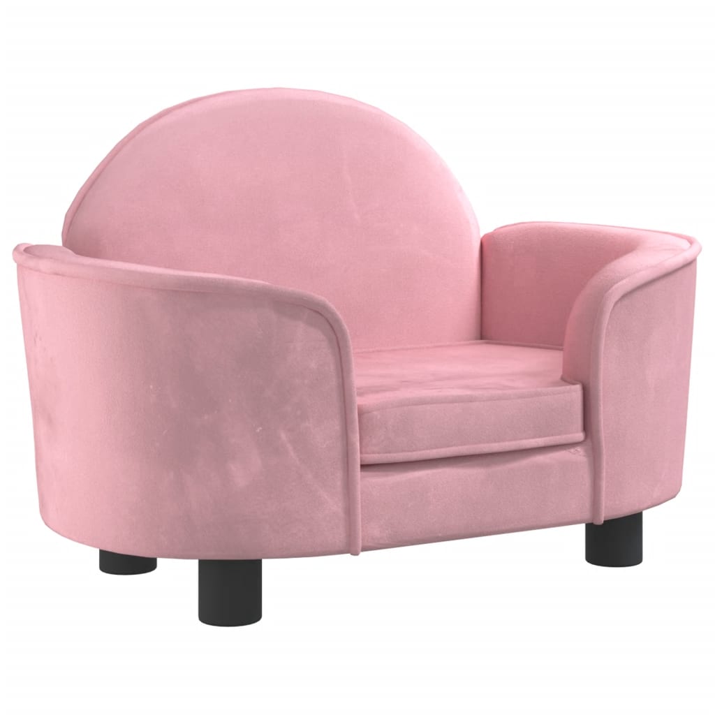 Vidaxl Dog Basket 66x40x45 cm en velours rose