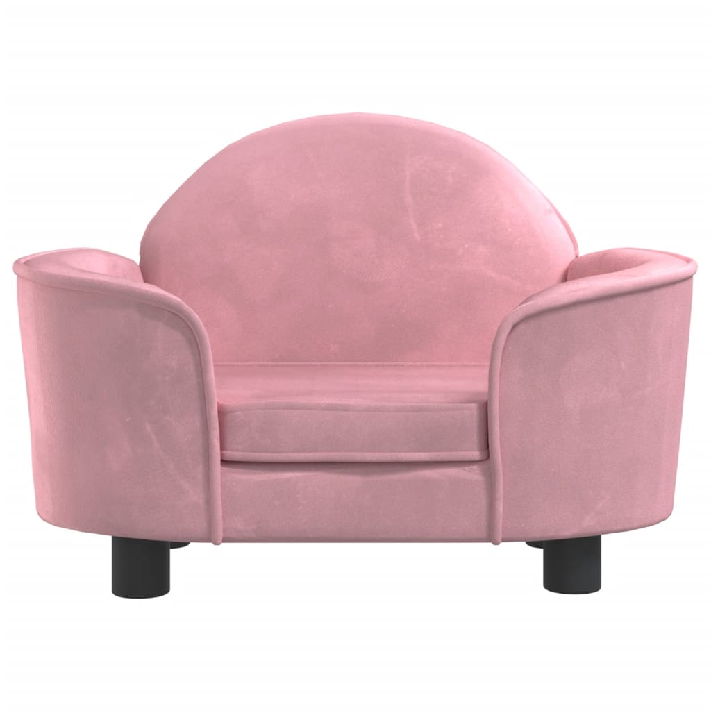 Vidaxl Dog Basket 66x40x45 cm en velours rose