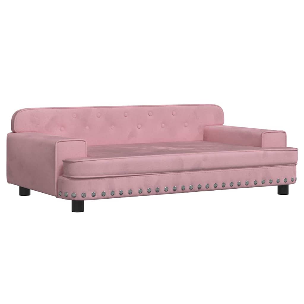 Vidaxl Dog Basket 90x53x30 cm en velours rose