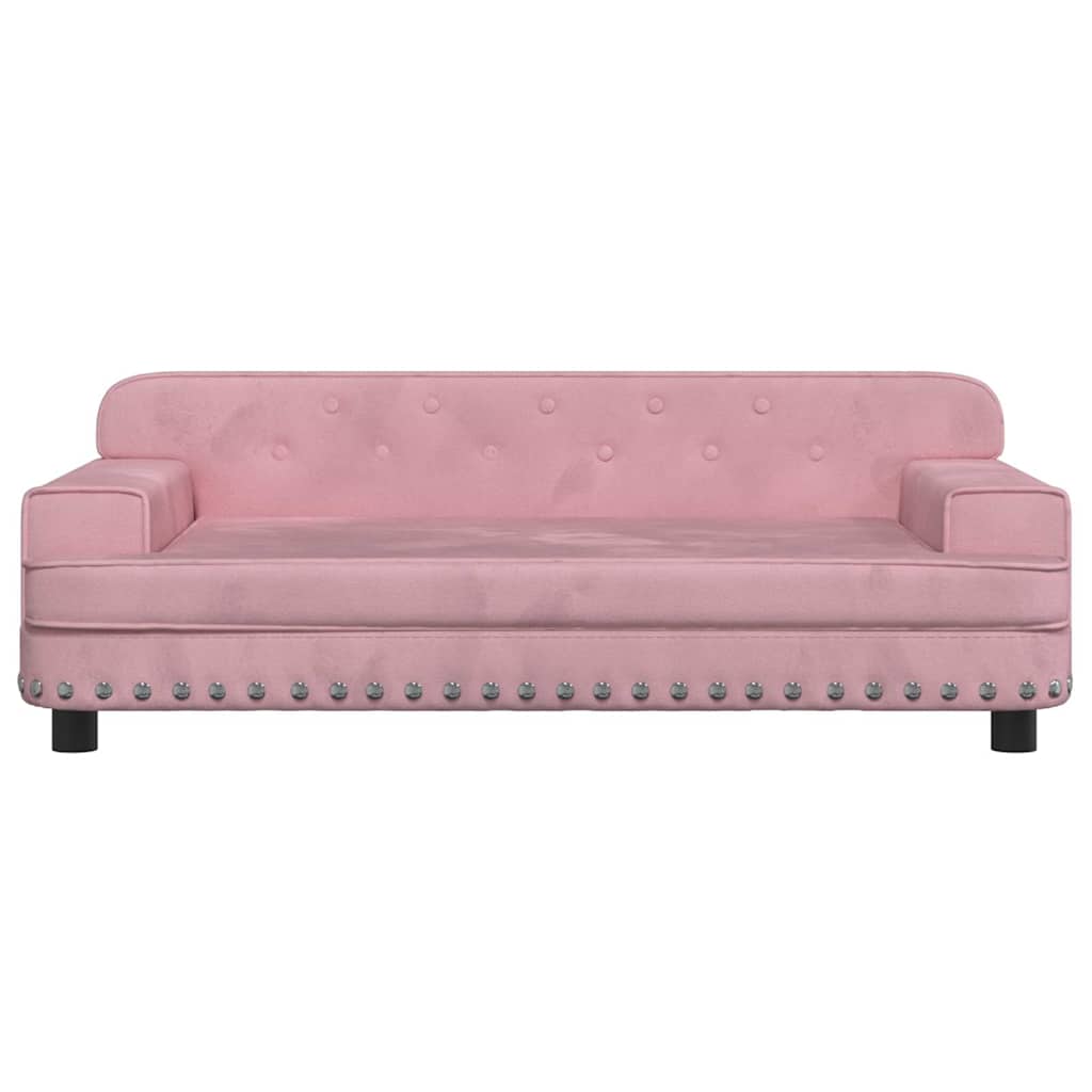 Vidaxl Dog Basket 90x53x30 cm en velours rose