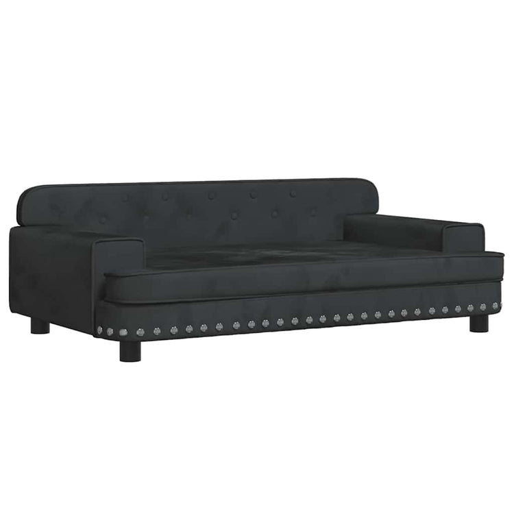 Vidaxl Dog Basket 90x53x30 cm Velvet noir