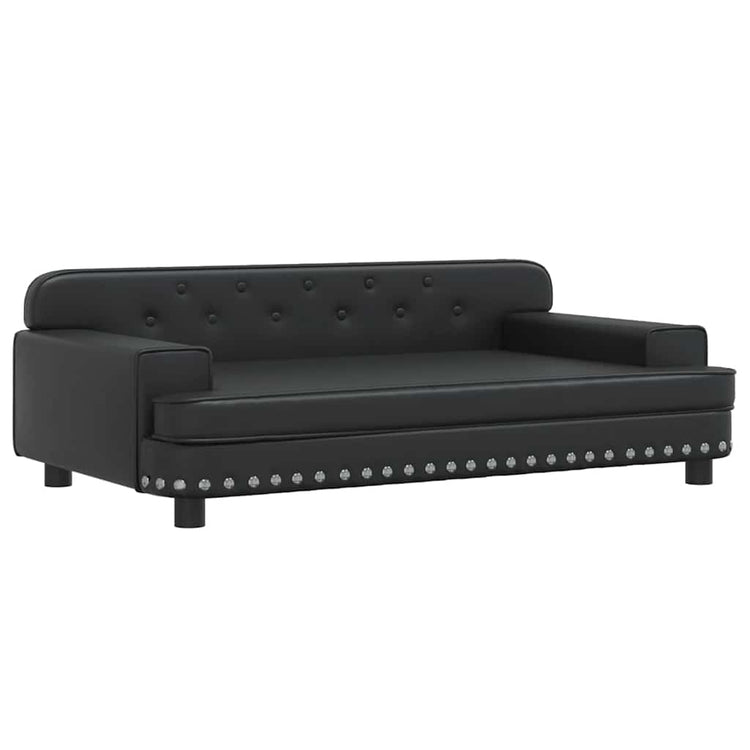 Vidaxl Dog Basket 90x53x30 cm en cuir artificiel noir