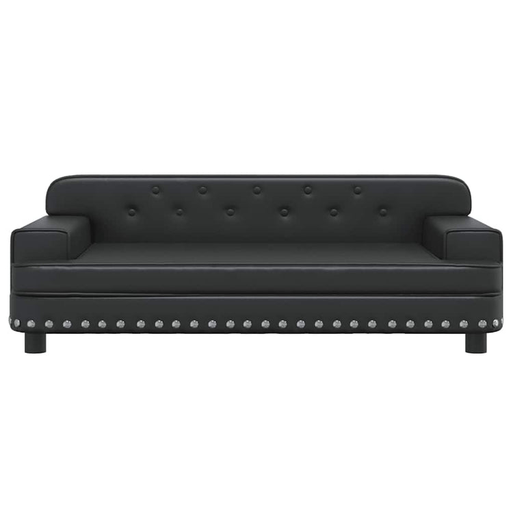 Vidaxl Dog Basket 90x53x30 cm en cuir artificiel noir