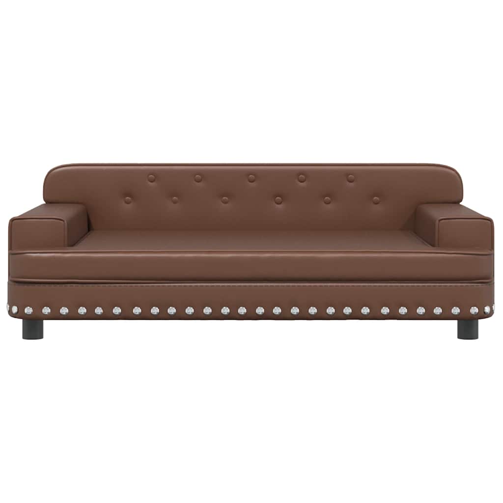 Vidaxl Dog Basket 90x53x30 cm en cuir artificiel marron