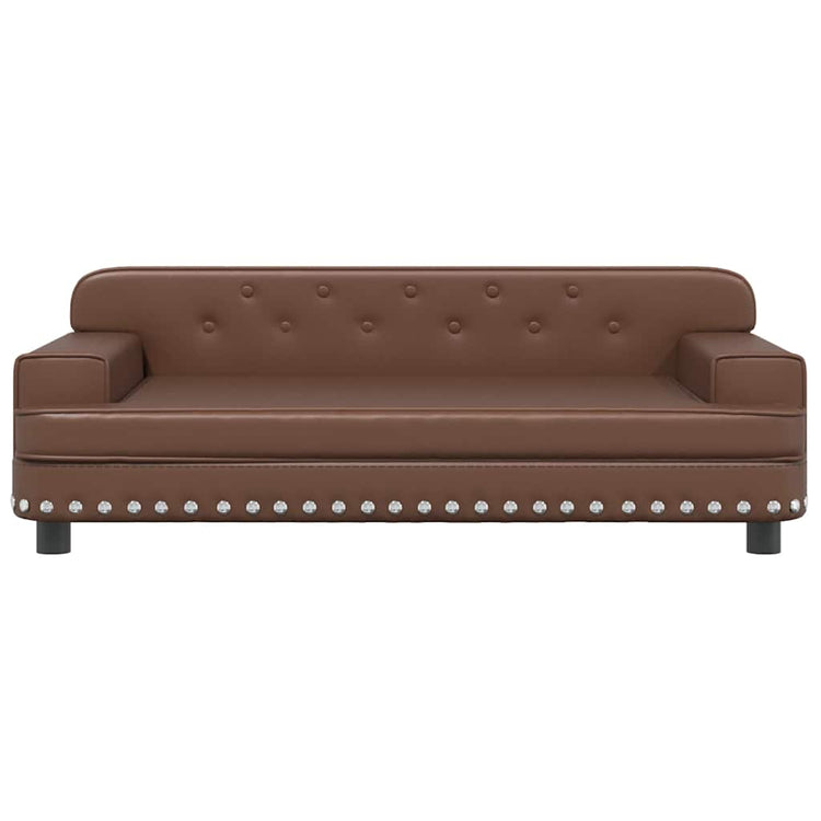Vidaxl Dog Basket 90x53x30 cm en cuir artificiel marron