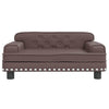 Vidaxl Dog Basket 70x45x30 cm en cuir artificiel marron