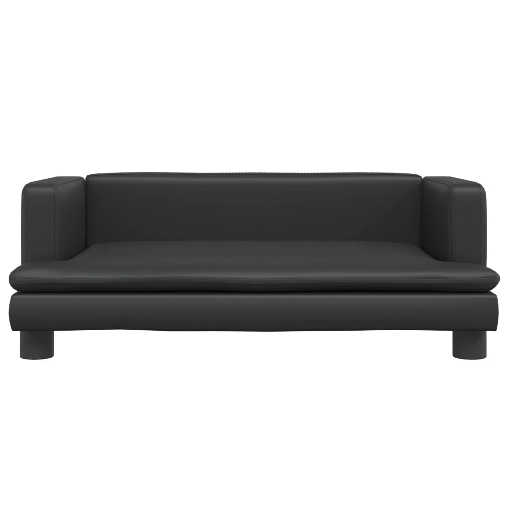 Vidaxl Dog Basket 80x45x30 cm en cuir artificiel noir