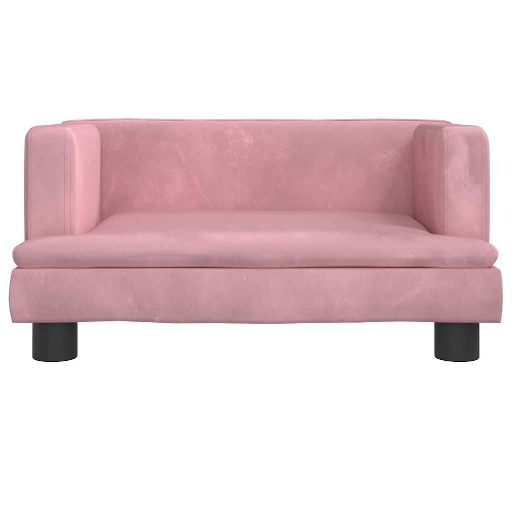 Vidaxl Dog Basket 60x40x30 cm en velours rose