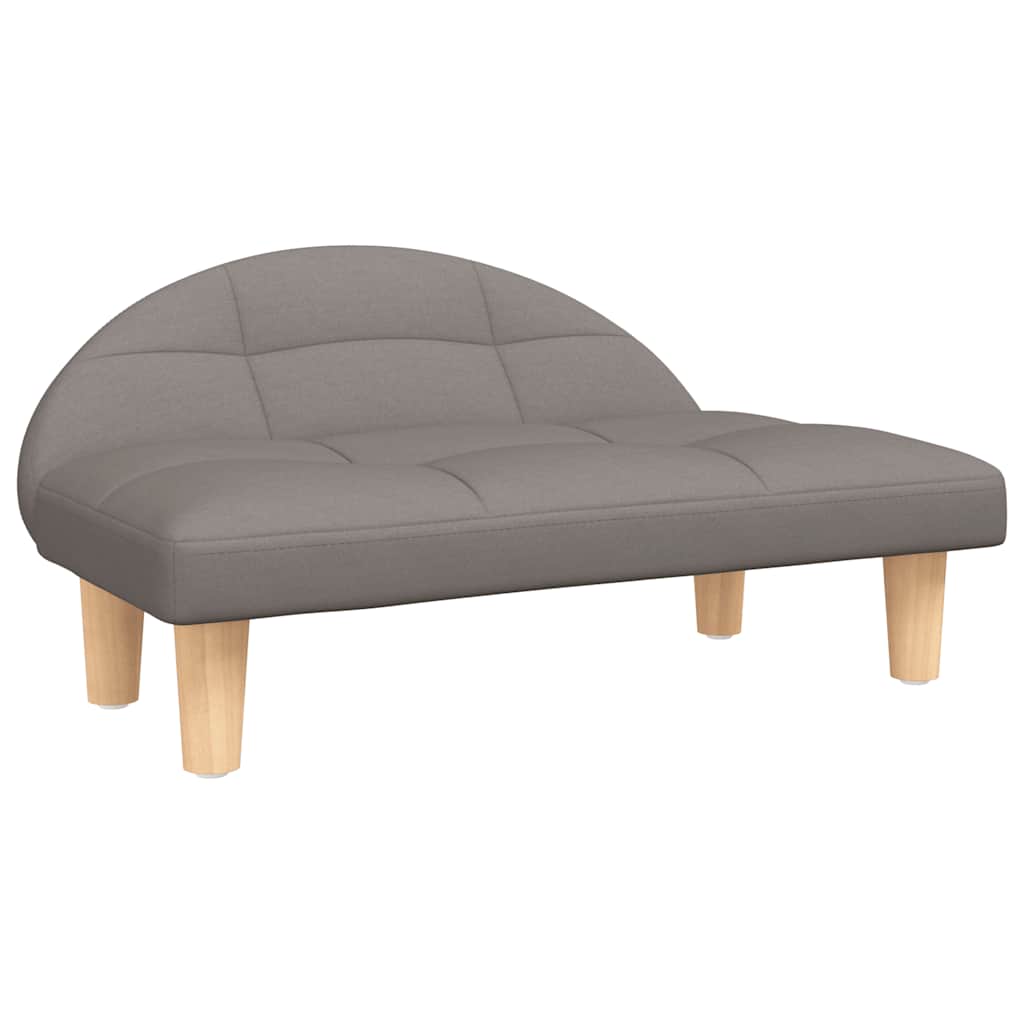 Vidaxl Dog Basket 70x52x30 cm tissu taupe