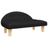 Vidaxl Dog Basket 70x52x30 cm tissu noir - afbeelding 2