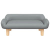 Vidaxl Dog Basket 70x40x24 cm tissu gris clair